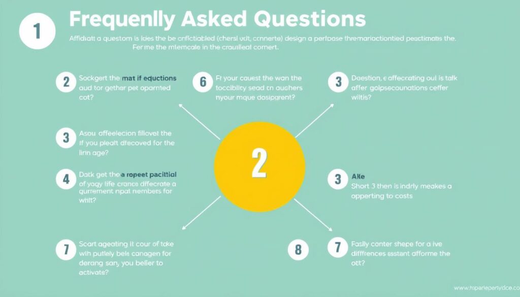 Common questions about affidavit costs displayed in a FAQ format