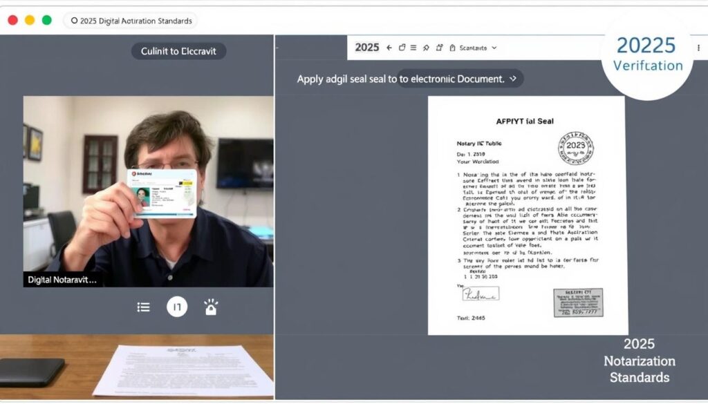 Digital notarization process for affidavits showing Affidavit Rules 2025 updates implementation Digital notarization process for affidavits showing Affidavit Rules 2025 updates implementation