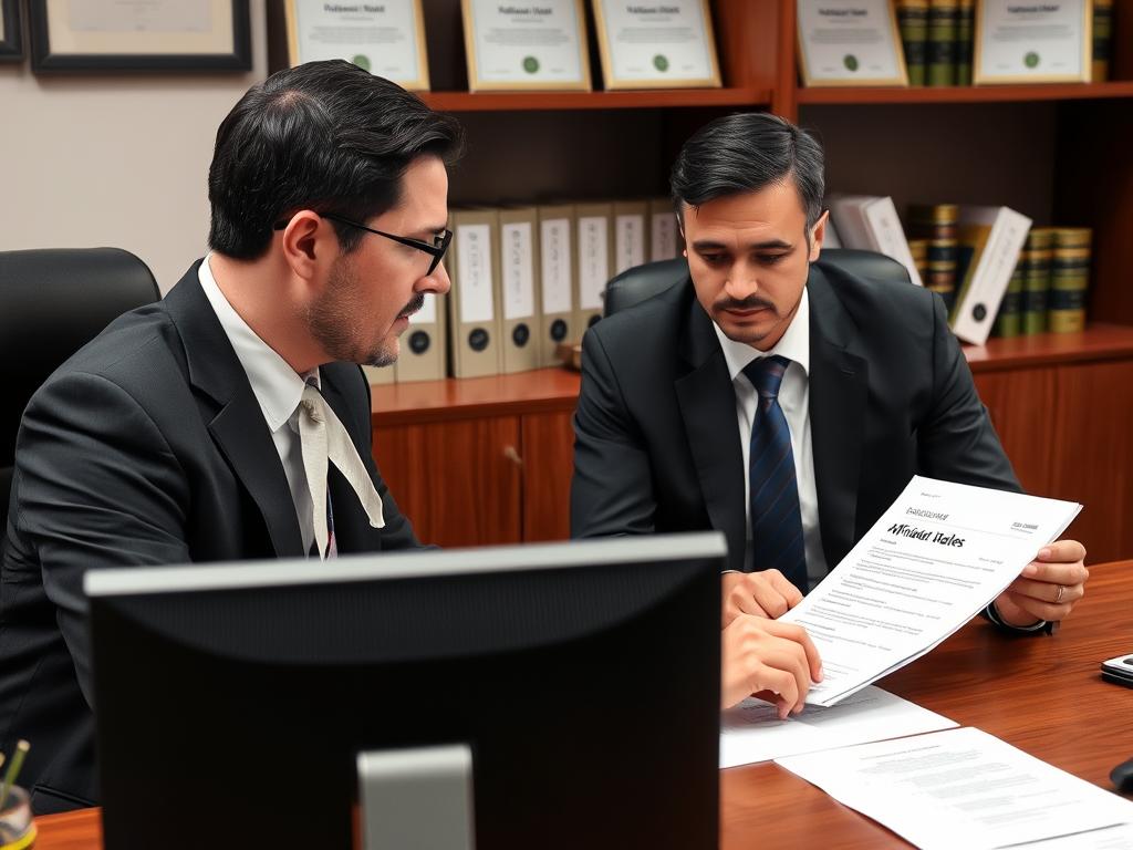 Legal professional explaining affidavit rules to a client with 2025 updates highlighted Legal professional explaining affidavit rules to a client with 2025 updates highlighted