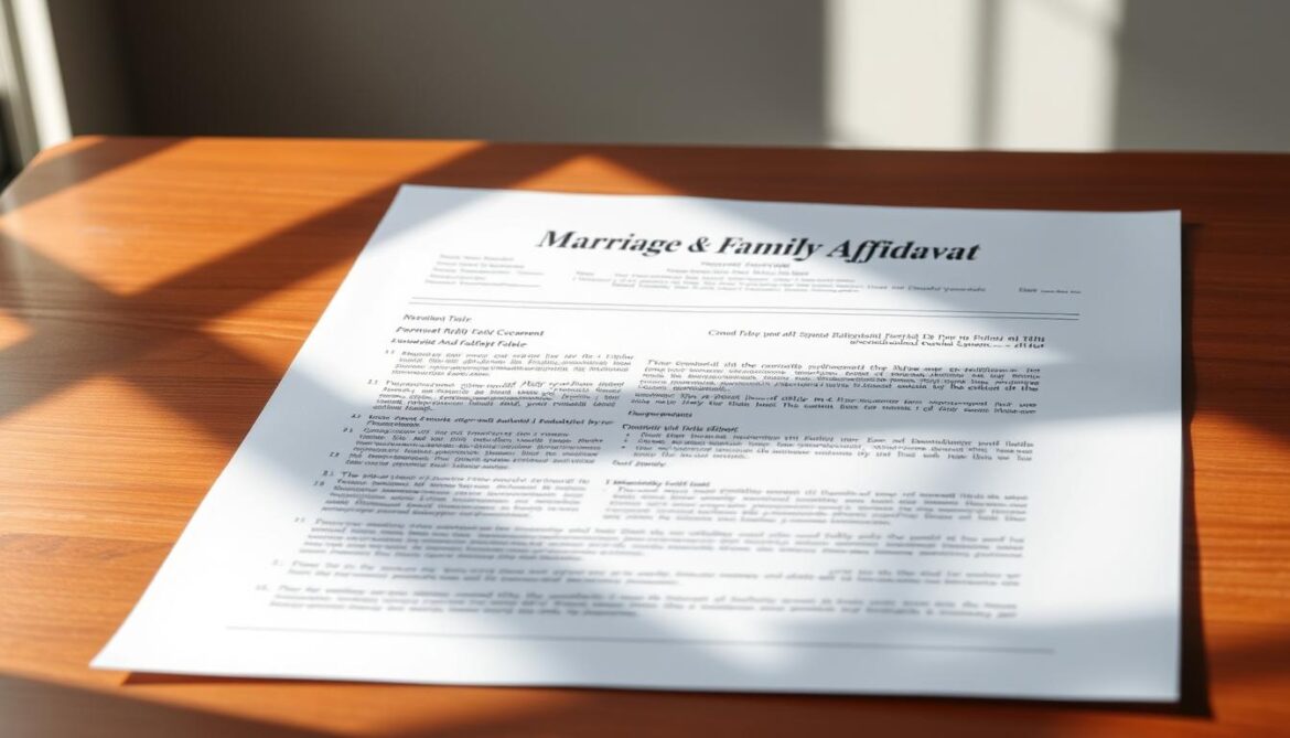 Marriage & Family Affidavit Made Easy: Step-by-Step Guide