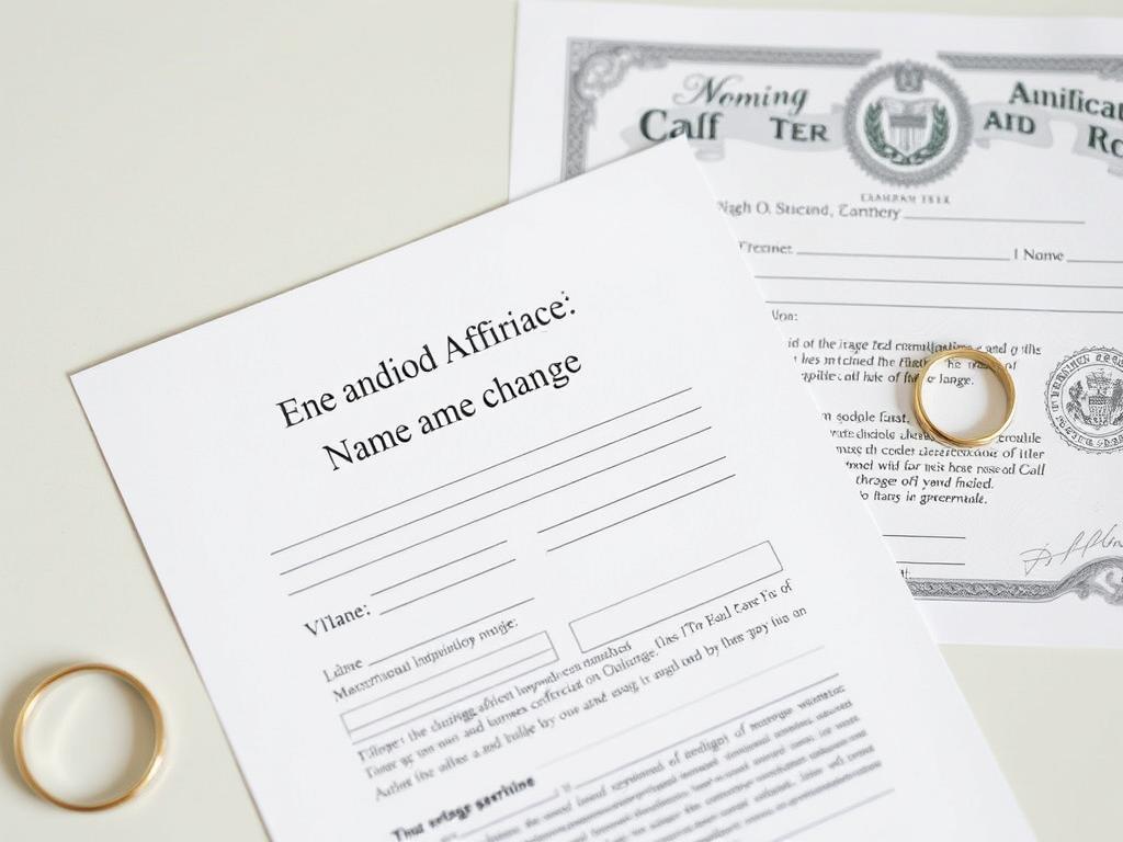 Marriage name change affidavit with marriage certificate Marriage name change affidavit with marriage certificate