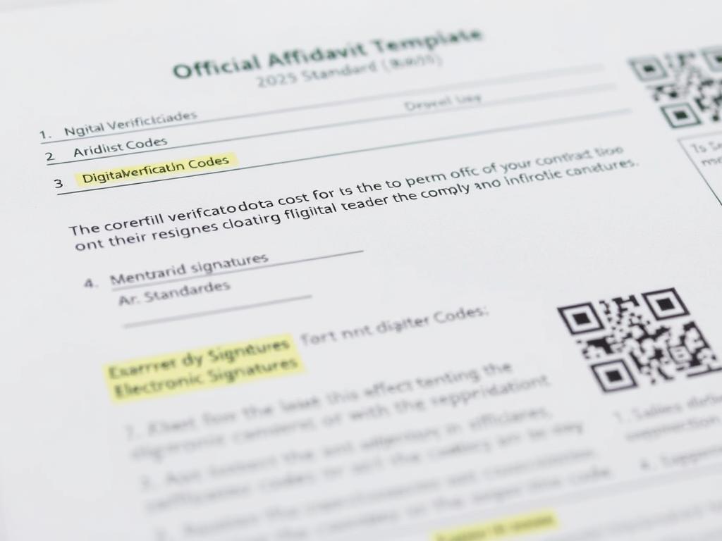 New affidavit template showing compliance with 2025 rules New affidavit template showing compliance with 2025 rules