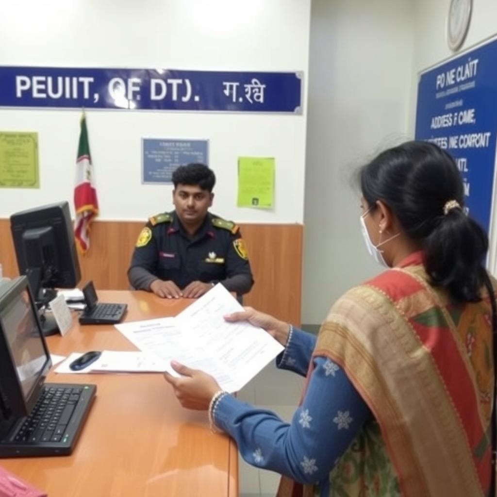 Person applying for driver's license with address proof affidavit