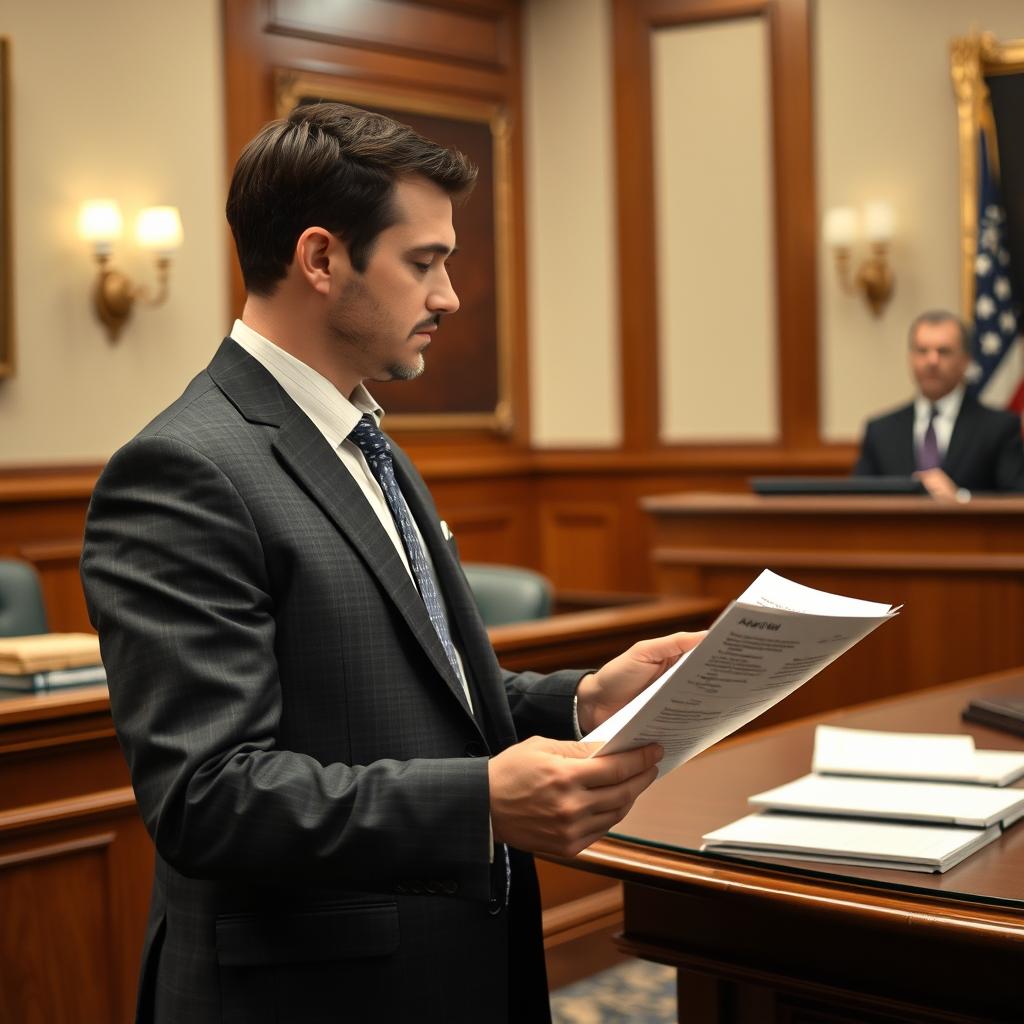 Person verifying identity for legal proceedings with address proof affidavit