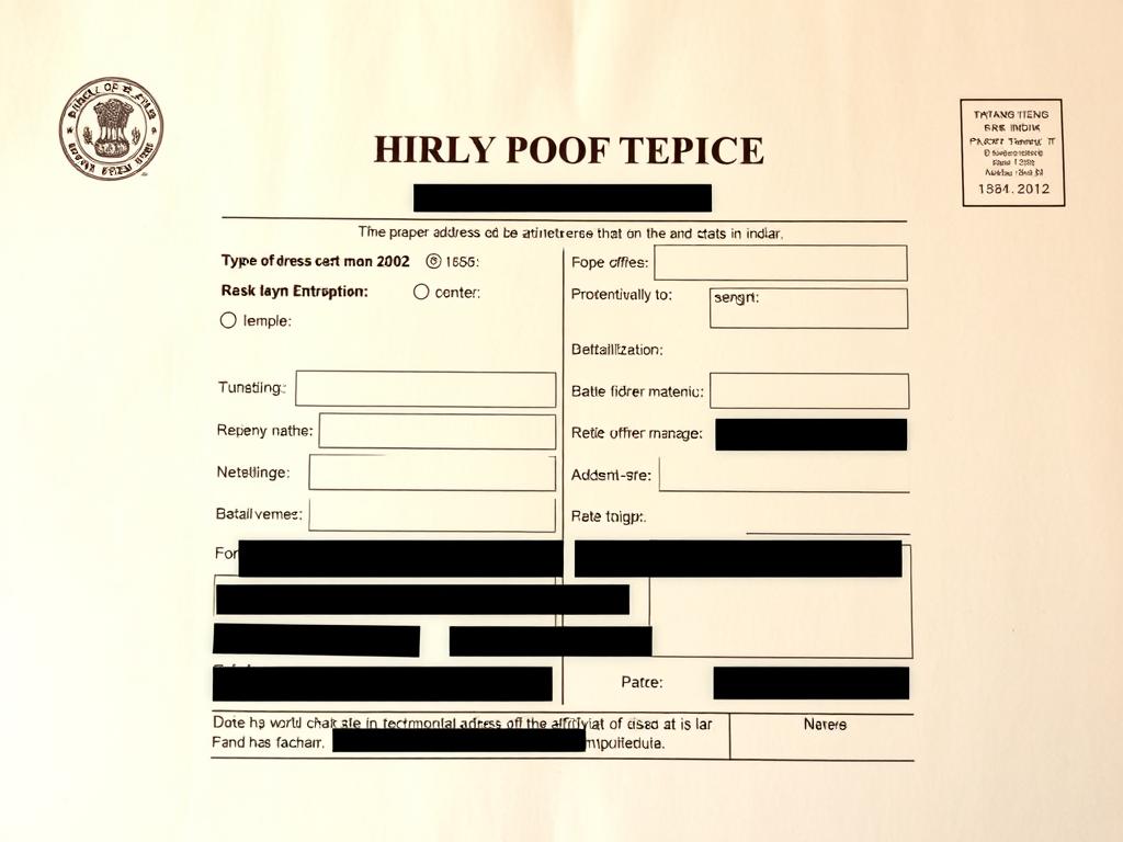 Sample of address proof affidavit template