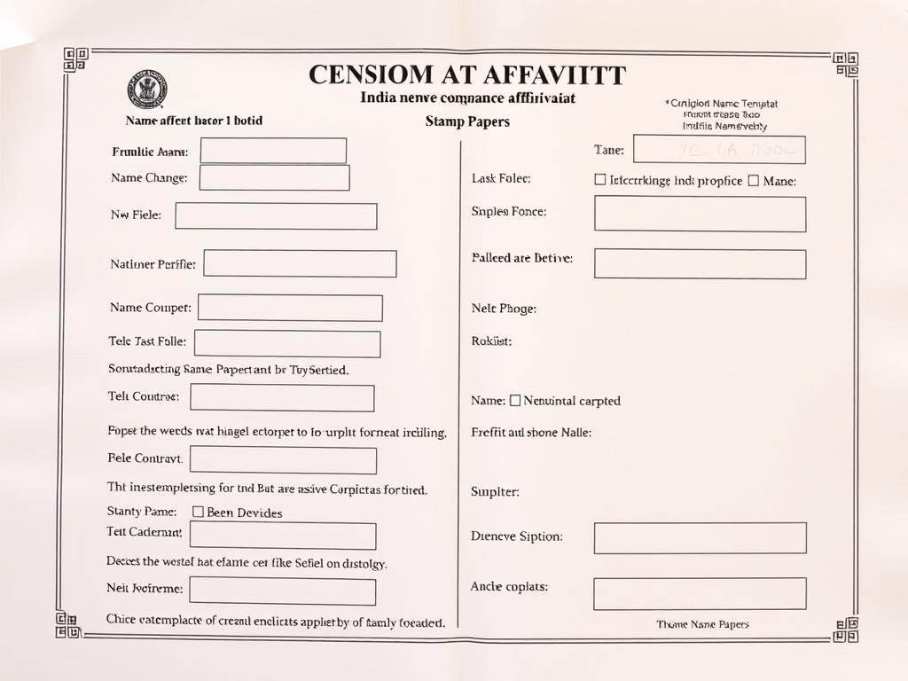 Sample of name change affidavit template
